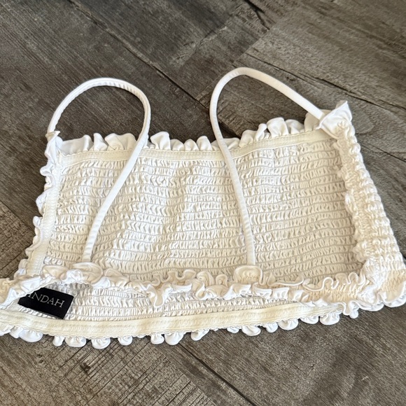 Indah White Smocked Bikini Set - Picture 3 of 3